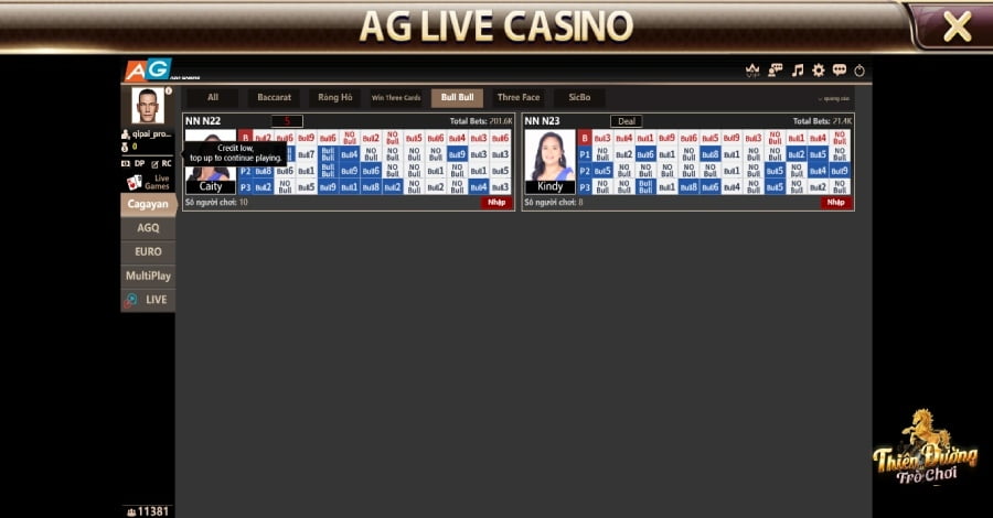 Sảnh AG - Sảnh Chơi Casino Trực Tuyến Đẳng Cấp Hiện Nay 5 Phòng chơi với sự đầu tư về các trò chơi đa dạng hàng đầu