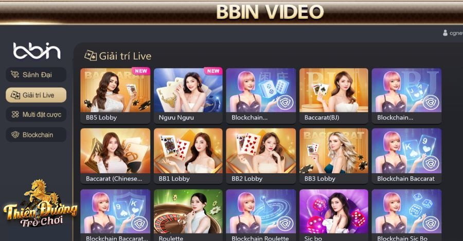 Sảnh BBIN TDTC - Thỏa mãn game cá cược đổi thưởng đẳng cấp 3 Sảnh BBIN Video