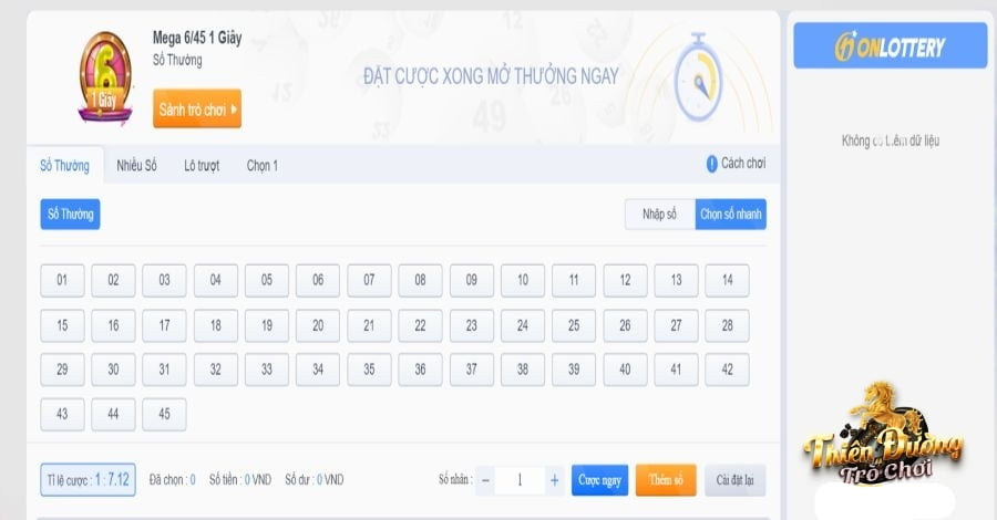 Sảnh Xổ Số TDTC - Lôi cuốn bất tận cùng các con số 4 Mega 6/45 TDTC giải thưởng lớn