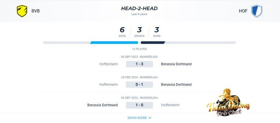 Nhận định Dortmund vs Hoffenheim, 2/11, Cúp bóng đá Đức 5 Lịch sử đối đầu giữa Dortmund vs Hoffenheim