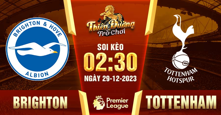 Soi kèo Brighton vs Tottenham 2h30 29/12 - EPL